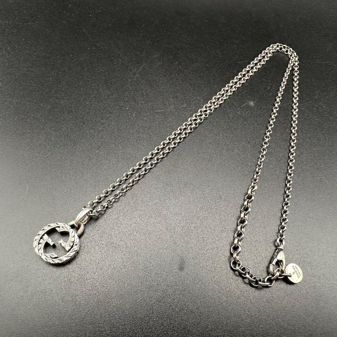 極美品✨GUCCI　グッチ　ネックレス　アラベスク　インターロッキング　1709