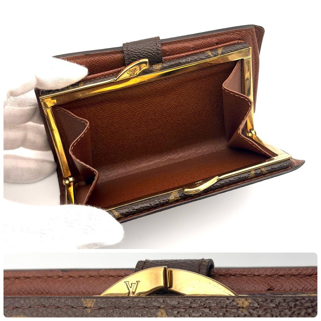【最高級美品】ルイヴィトン　ヴィエノワ　モノグラム　がま口財布