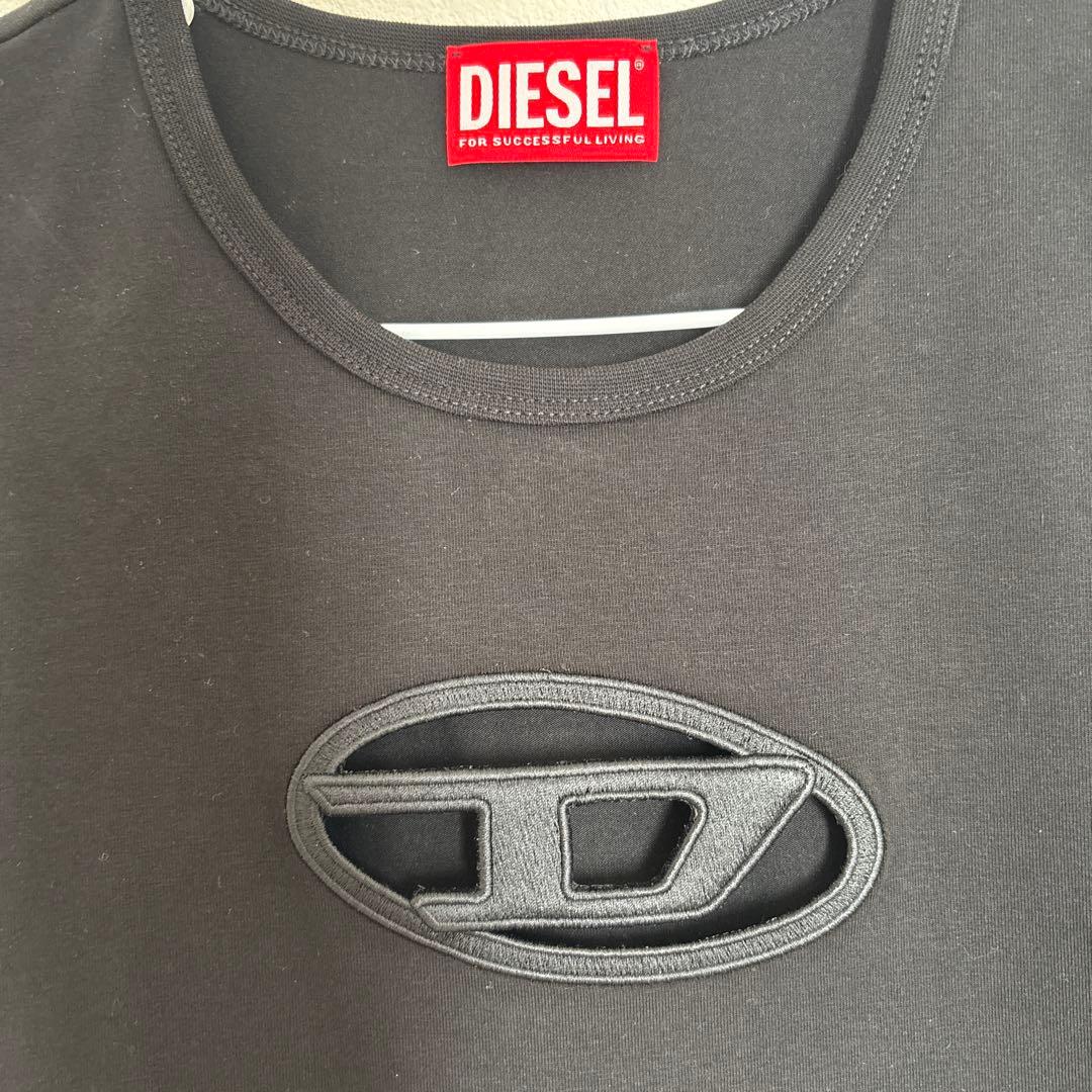 完売アイテム正規品 diesel ウィメンズ ロゴ Tシャツ