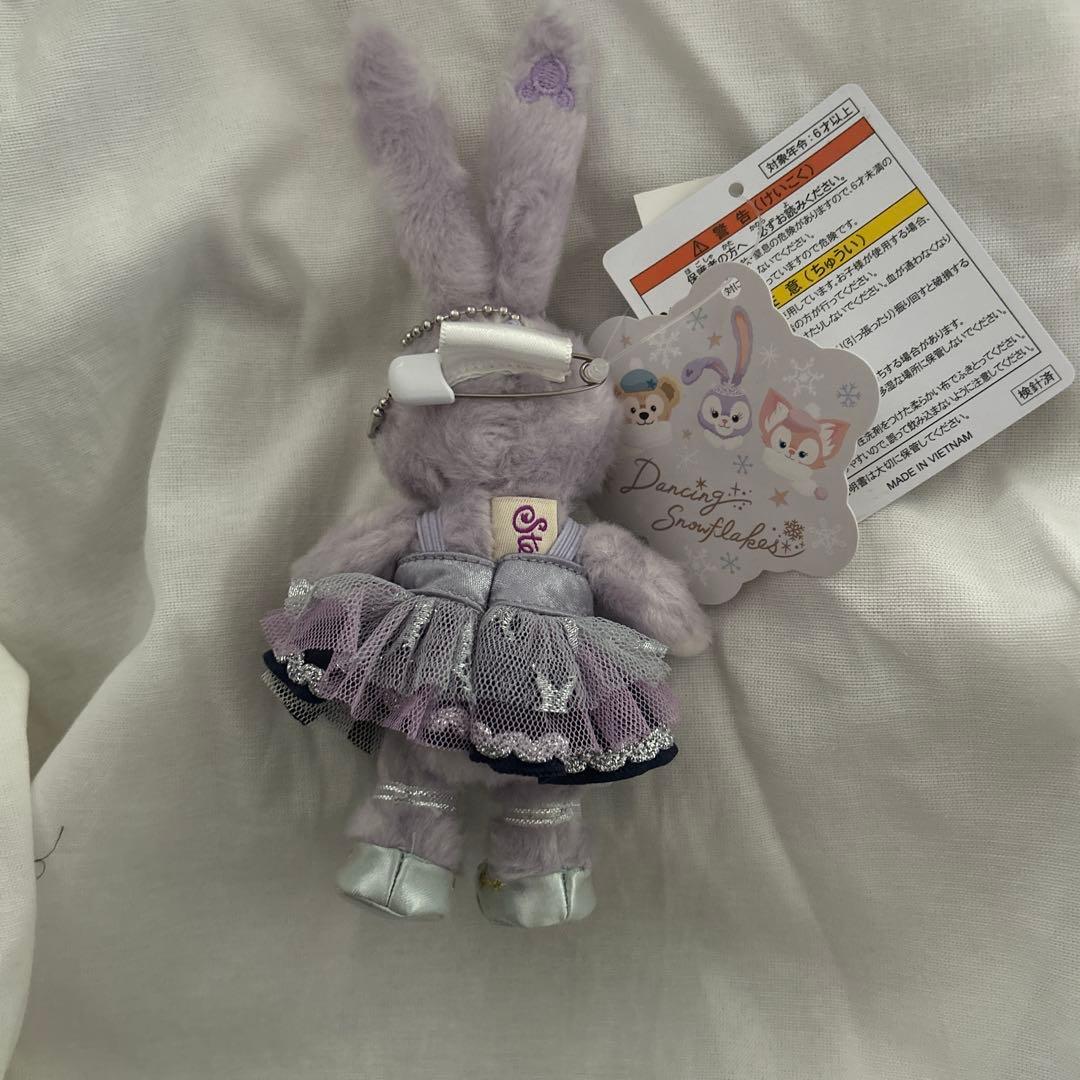 ステラルー　ぬいぐるみバッジ　ダンシングスノーフレークス