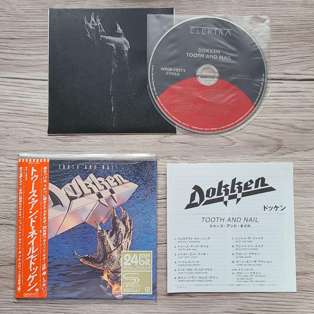 DOKKEN/ドッケン TOOTH AND NAIL 紙ジャケット仕様