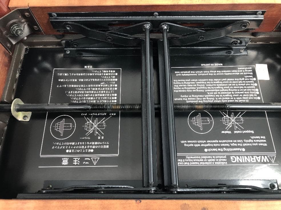 ※83696※ピアノ椅子（茶色）★送料無料