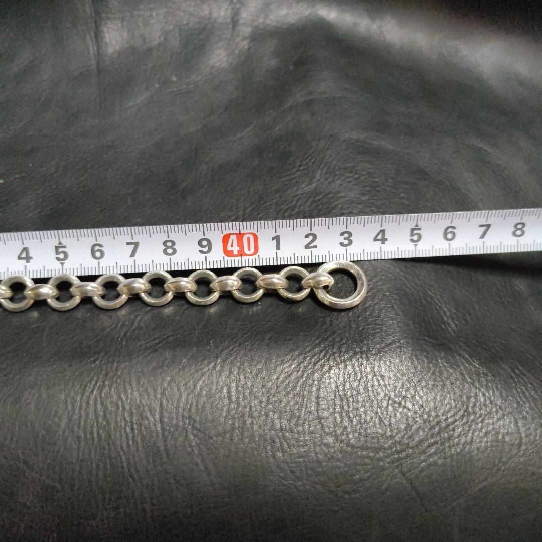 シルバー925 極太チェーンネックレス 66.6g 約43.5cm
