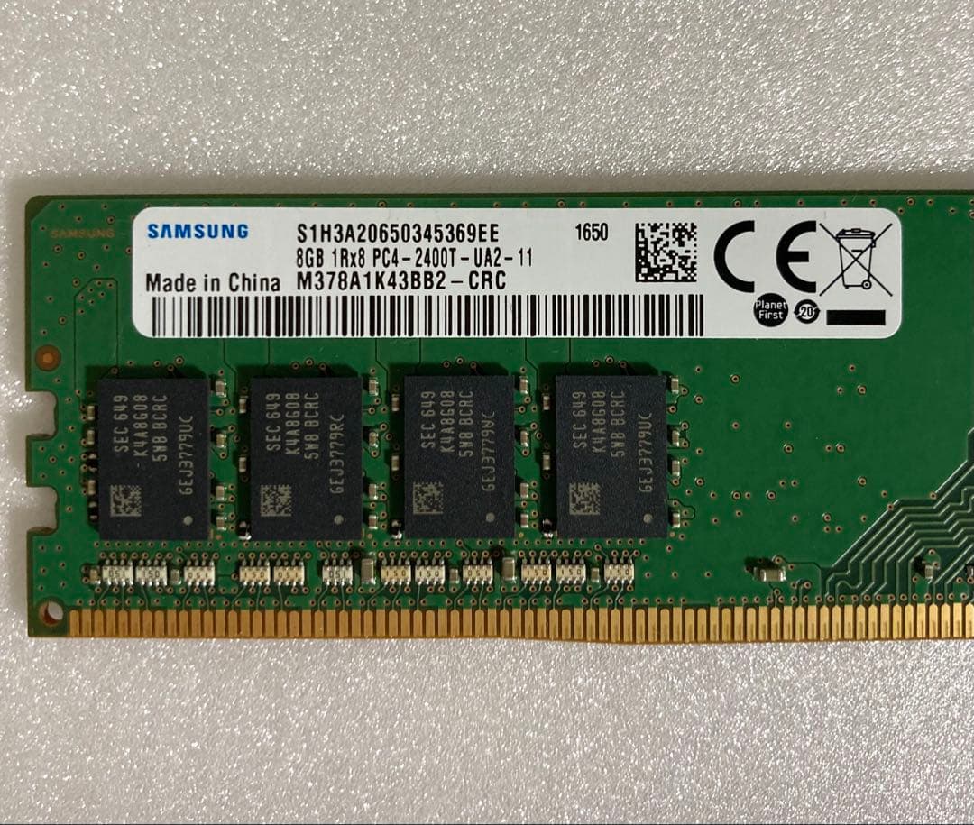 8GB DDR4 メモリー M378A1K43BB2-CRC【4枚セット】