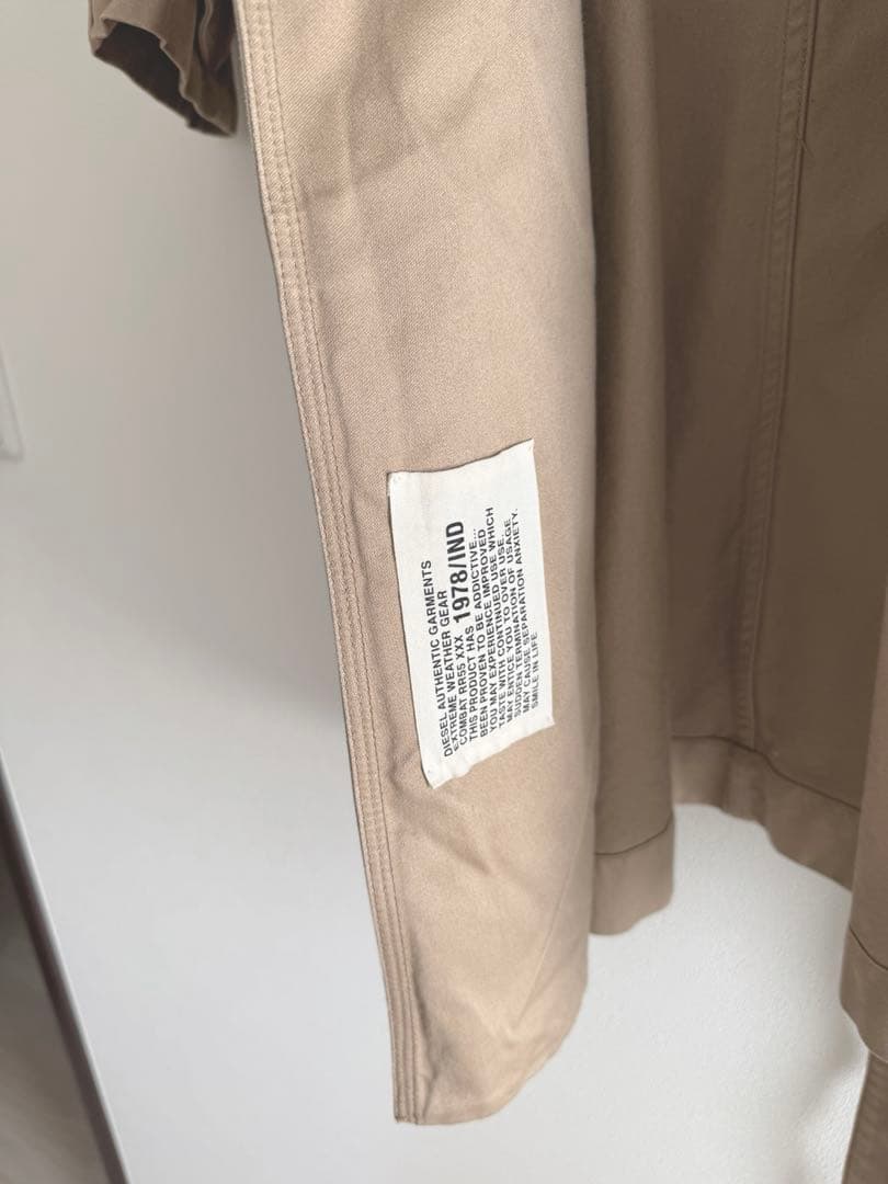 DIESEL レディース　トレンチコート ベージュ　フード取り外し可
