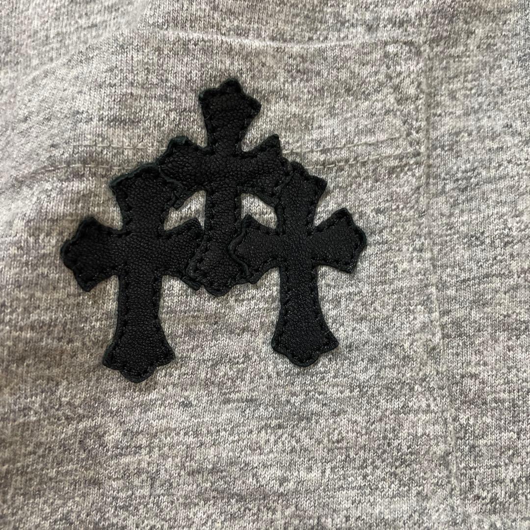 激レア　クロムハーツ　グレー 半袖 シルバーボタン　刺繍　値下げ致します！
