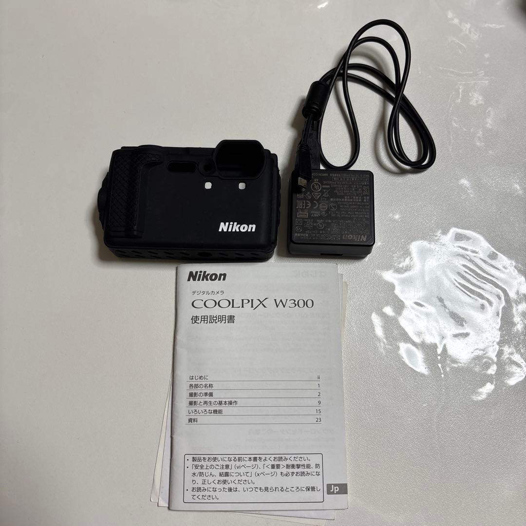 美品 Nikon COOLPIX W300 防水 イエロー デジタルカメラ