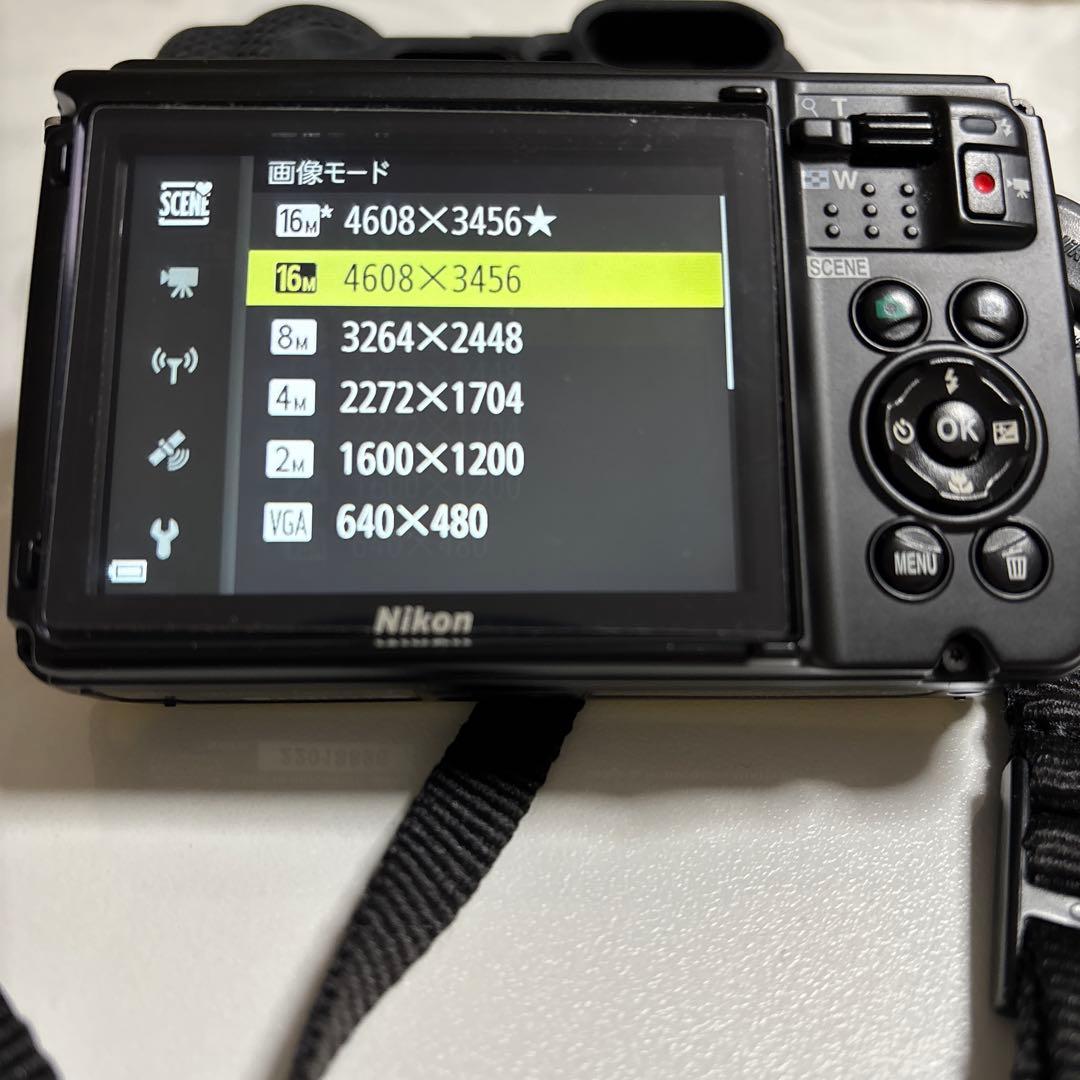 美品 Nikon COOLPIX W300 防水 イエロー デジタルカメラ