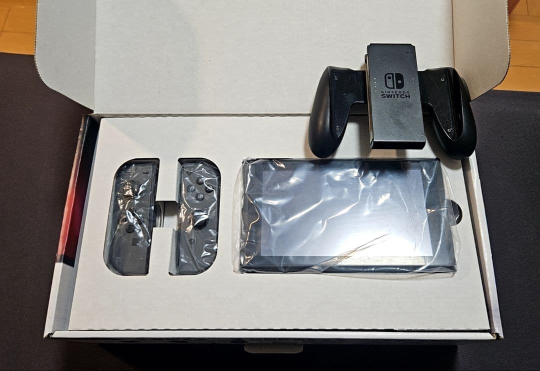 Nintendo Switch 本体 グレー スイッチケース付き