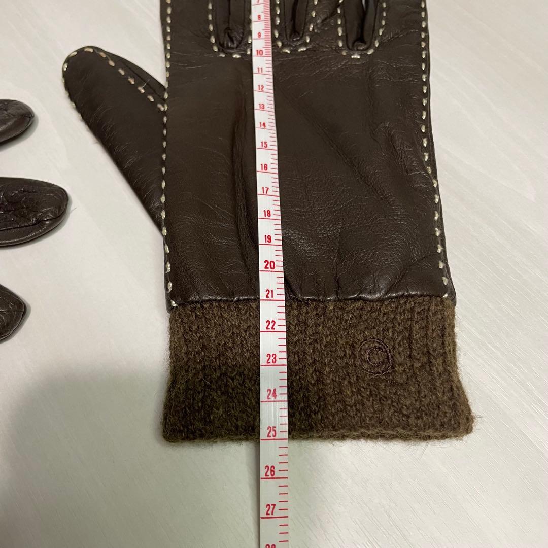美品☆アレキサンダーマックイーン☆手袋☆ブラウン☆シープスキン☆