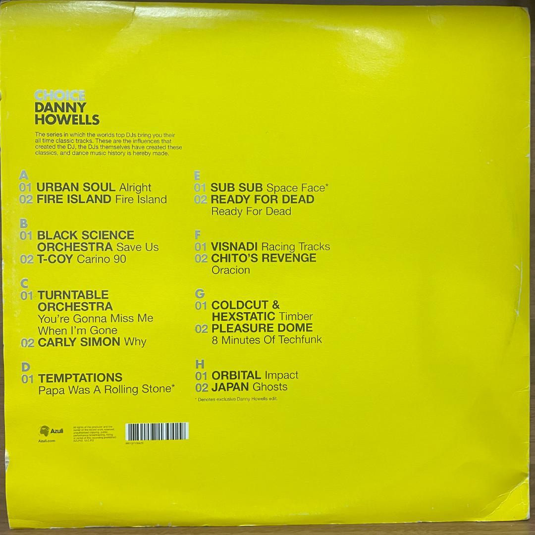 Danny Howells – Choice 4×12インチ Orbital 他