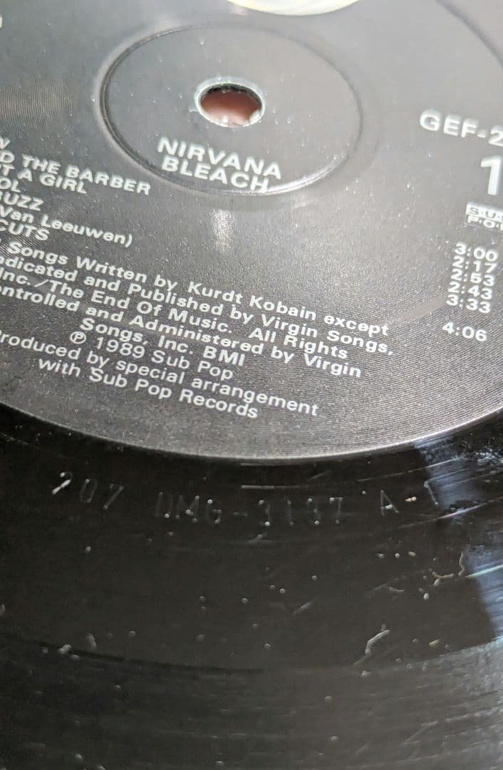 Nirvana Bleach レコード オランダ盤 輸入盤 ニルヴァーナ