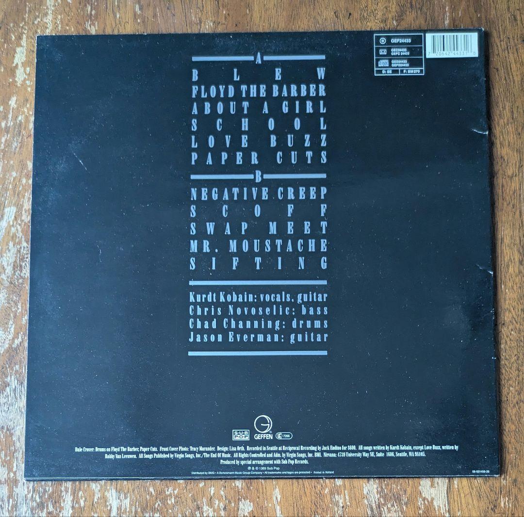 Nirvana Bleach レコード オランダ盤 輸入盤 ニルヴァーナ