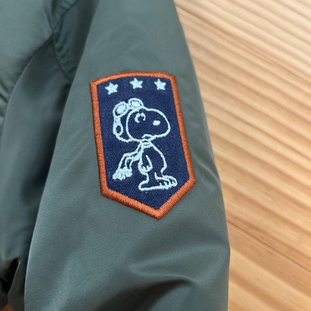 美品希少 PEANUTS スヌーピー MA-1 ジャケット カーキvintage