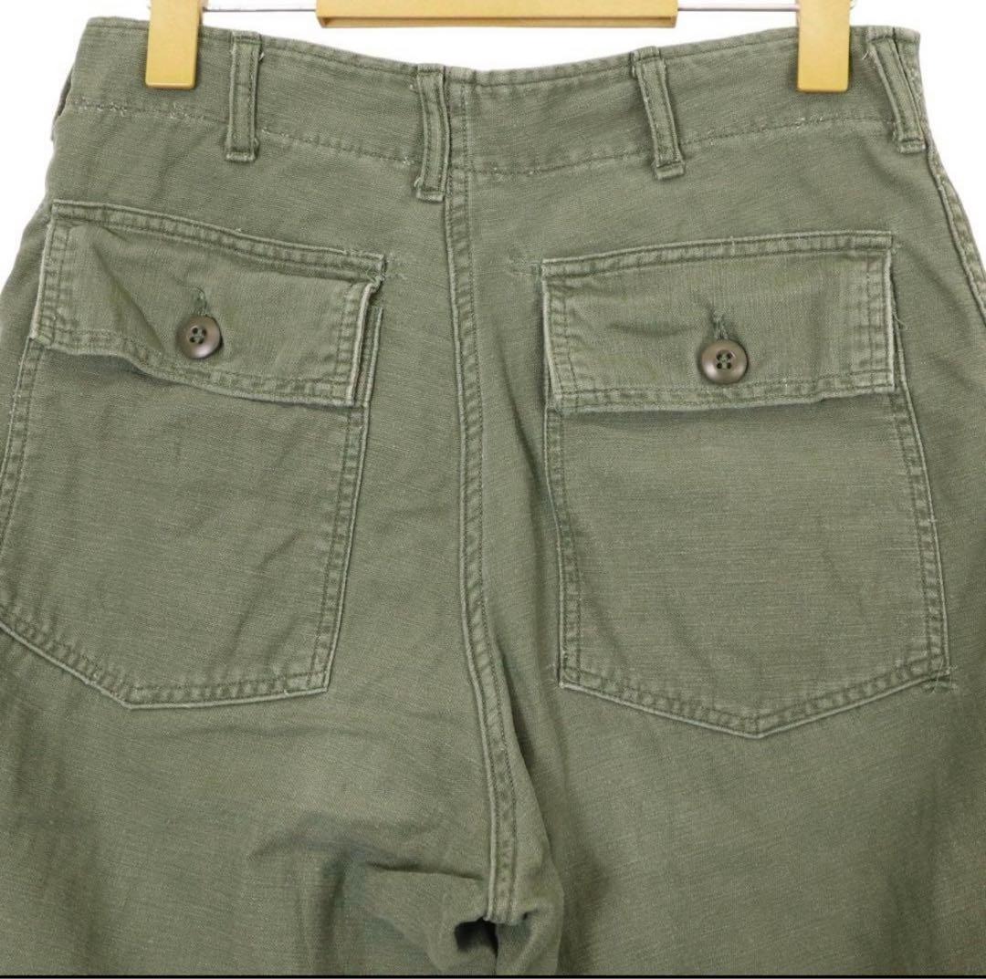 60s 70s u.s army ベイカーパンツ コットンサテン vintage