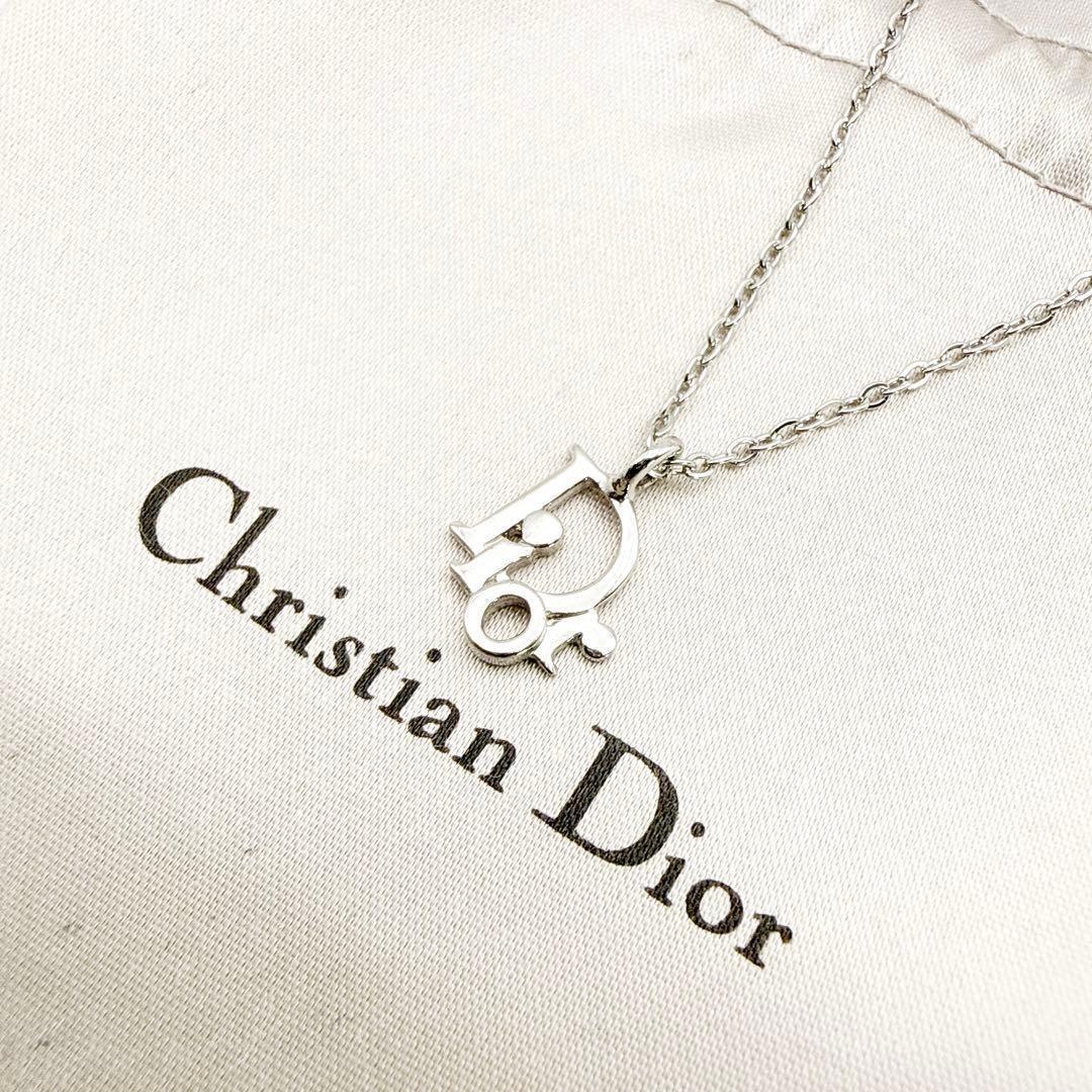 2979 人気✨　Dior　ネックレス　CD ロゴ　シルバー
