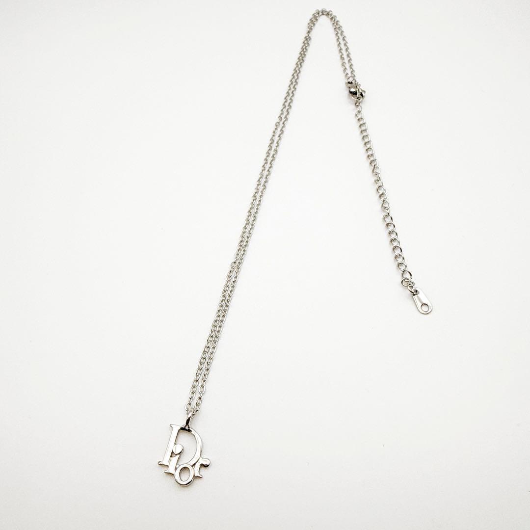 2979 人気✨　Dior　ネックレス　CD ロゴ　シルバー