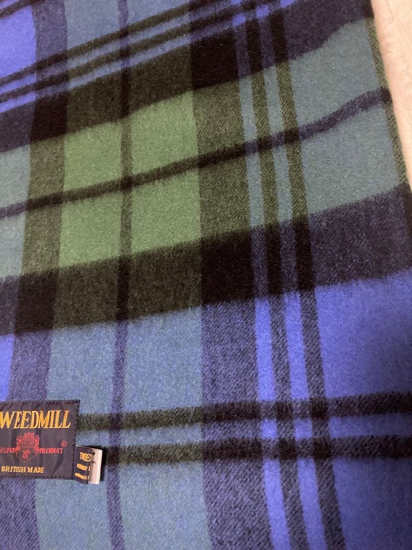 美品　TWEED MILL ツイードミル　大判ストール