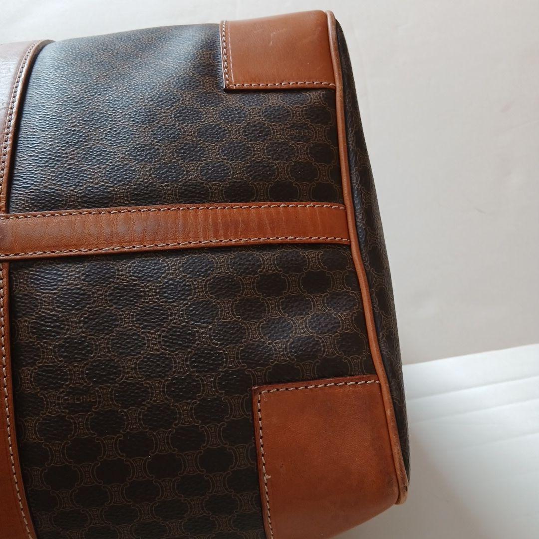 CELINE ボストンバッグ ブラウンレザー