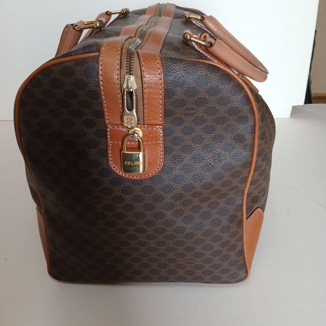 CELINE ボストンバッグ ブラウンレザー