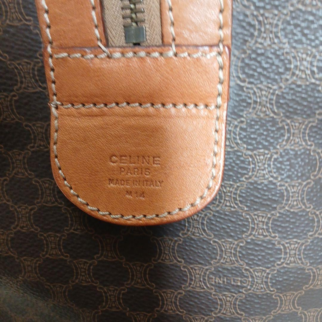 CELINE ボストンバッグ ブラウンレザー