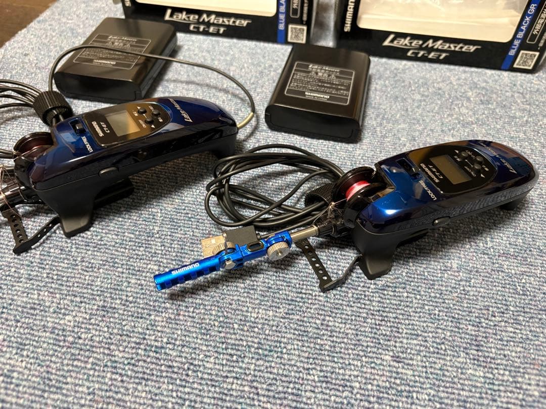 Lake Master CT-ET ワカサギリール 2個セット バッテリー付き