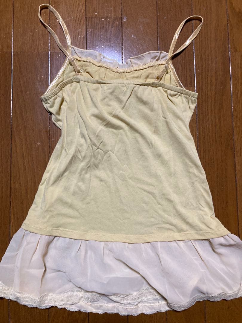 axes femme♡ビッグリボンキャミソール♡イエロー♡