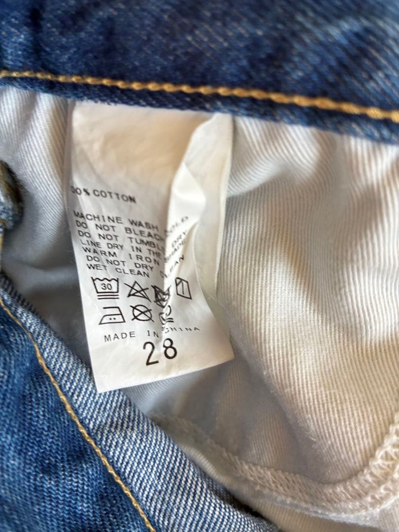 スピックアンドスパン 51/2 CURVE LINE_DENIM 28