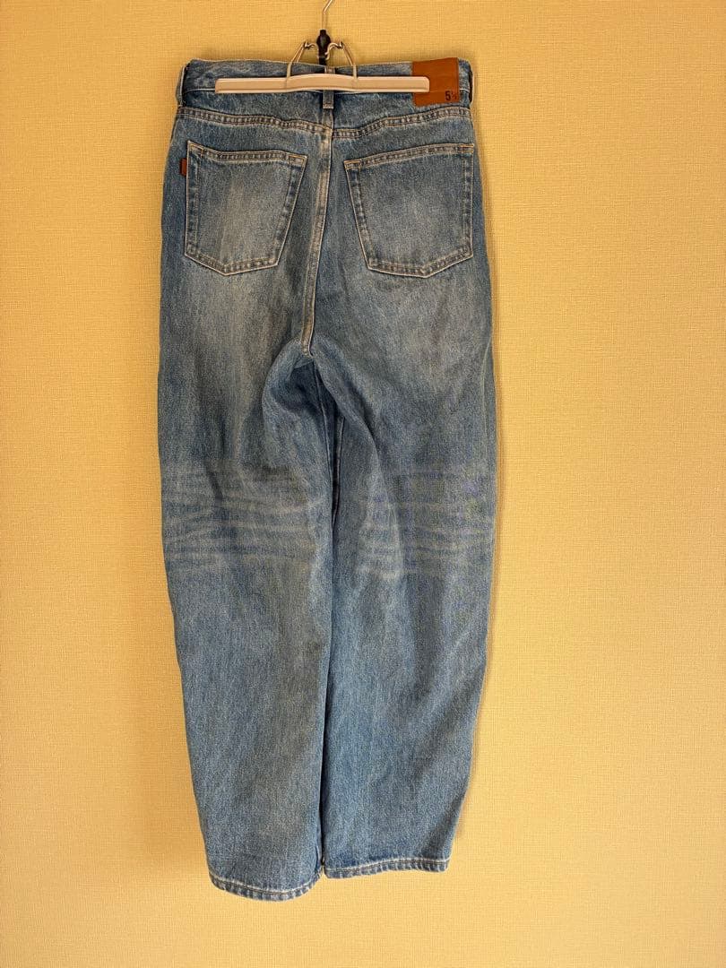 スピックアンドスパン 51/2 CURVE LINE_DENIM 28