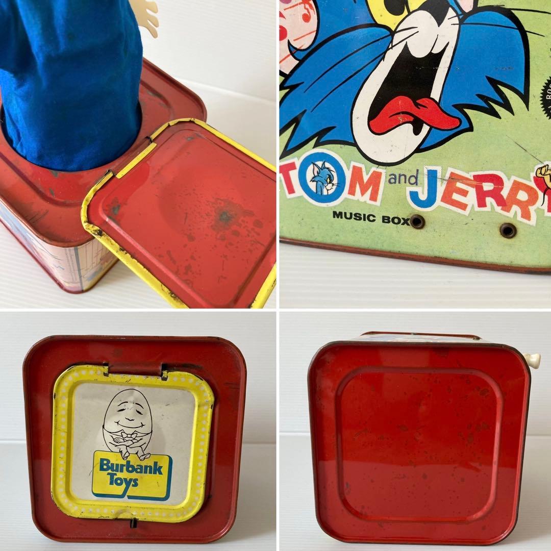 トムとジェリー MUSIC BOX ビンテージ 70s レトロ ブリキ 現状品