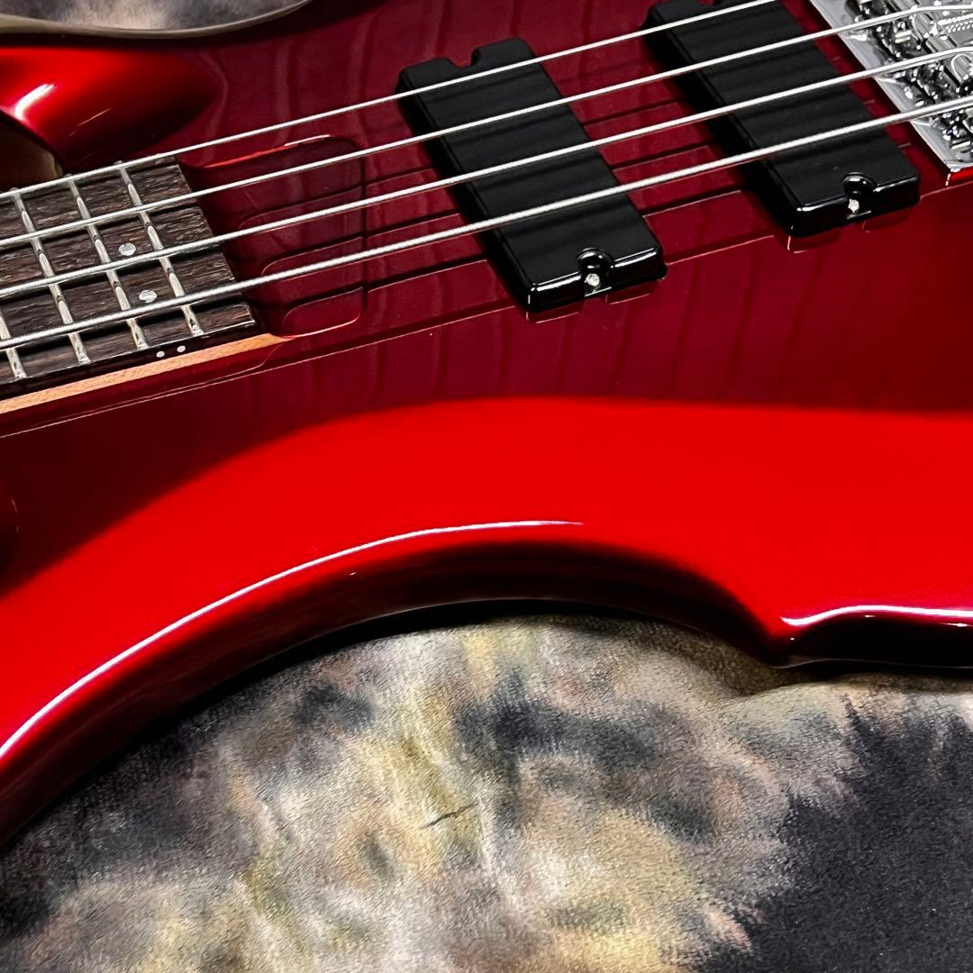 【弦新品】グラスルーツ フォレスト エレキベース メタリックレッド 管AH