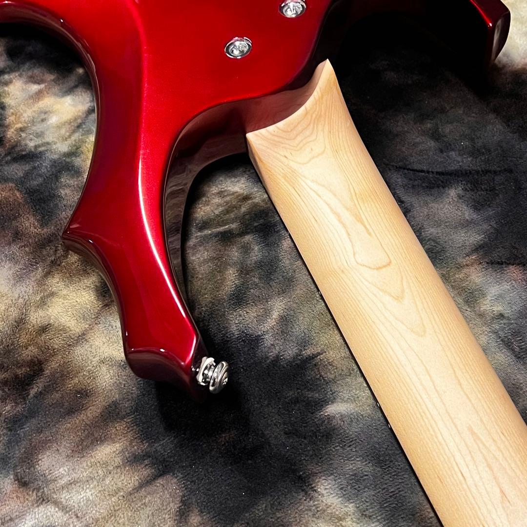 【弦新品】グラスルーツ フォレスト エレキベース メタリックレッド 管AH