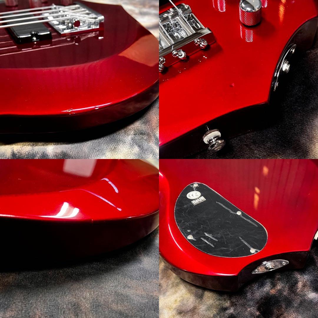 【弦新品】グラスルーツ フォレスト エレキベース メタリックレッド 管AH