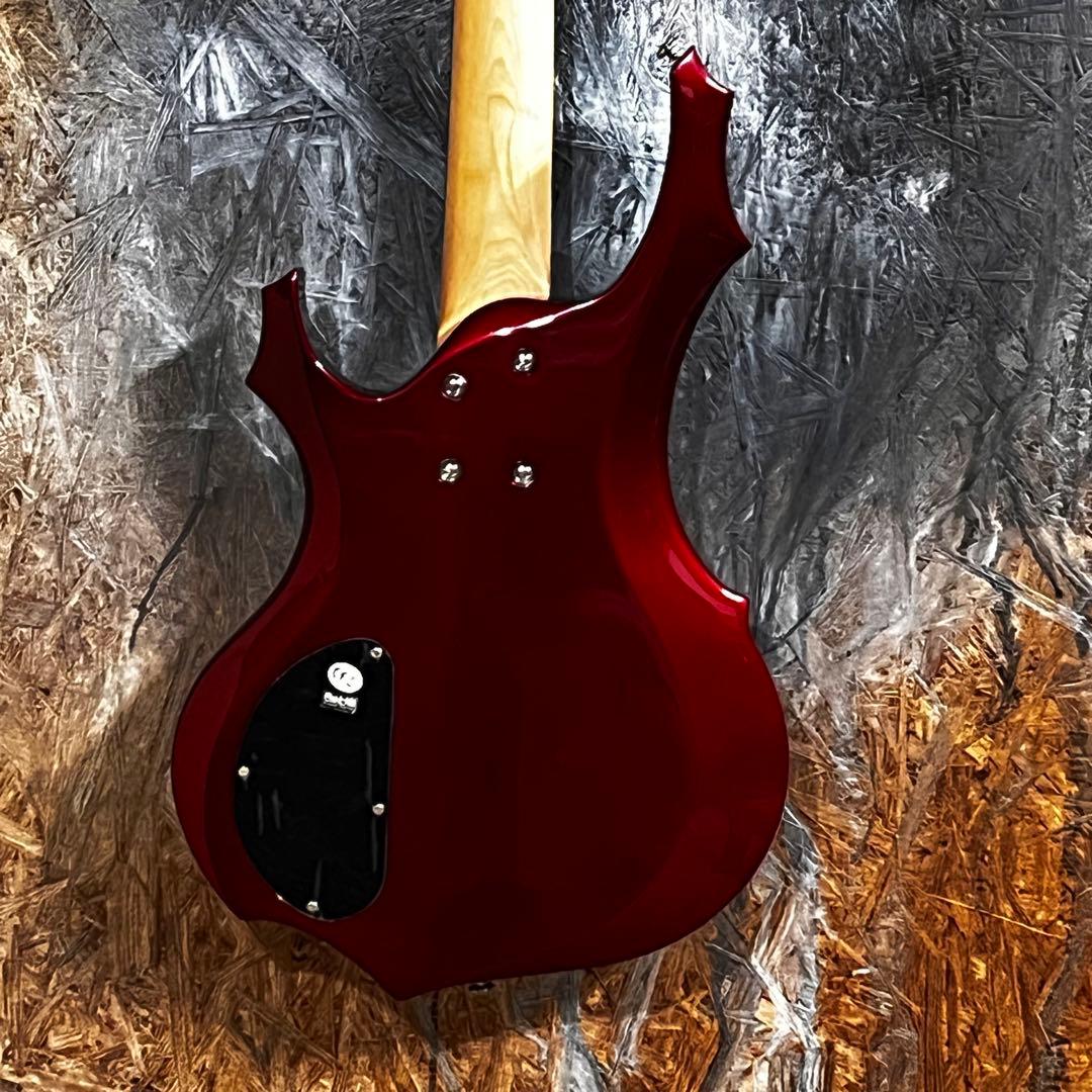 【弦新品】グラスルーツ フォレスト エレキベース メタリックレッド 管AH