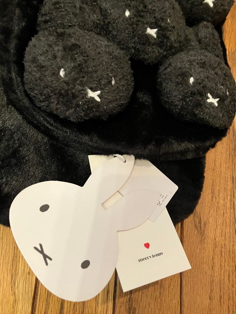 新品 タグ付き　メリージェニー miffyもこもこティペットBlack