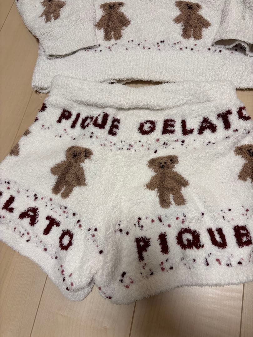 GELATO PIQUE テディベア柄 ルームウェア