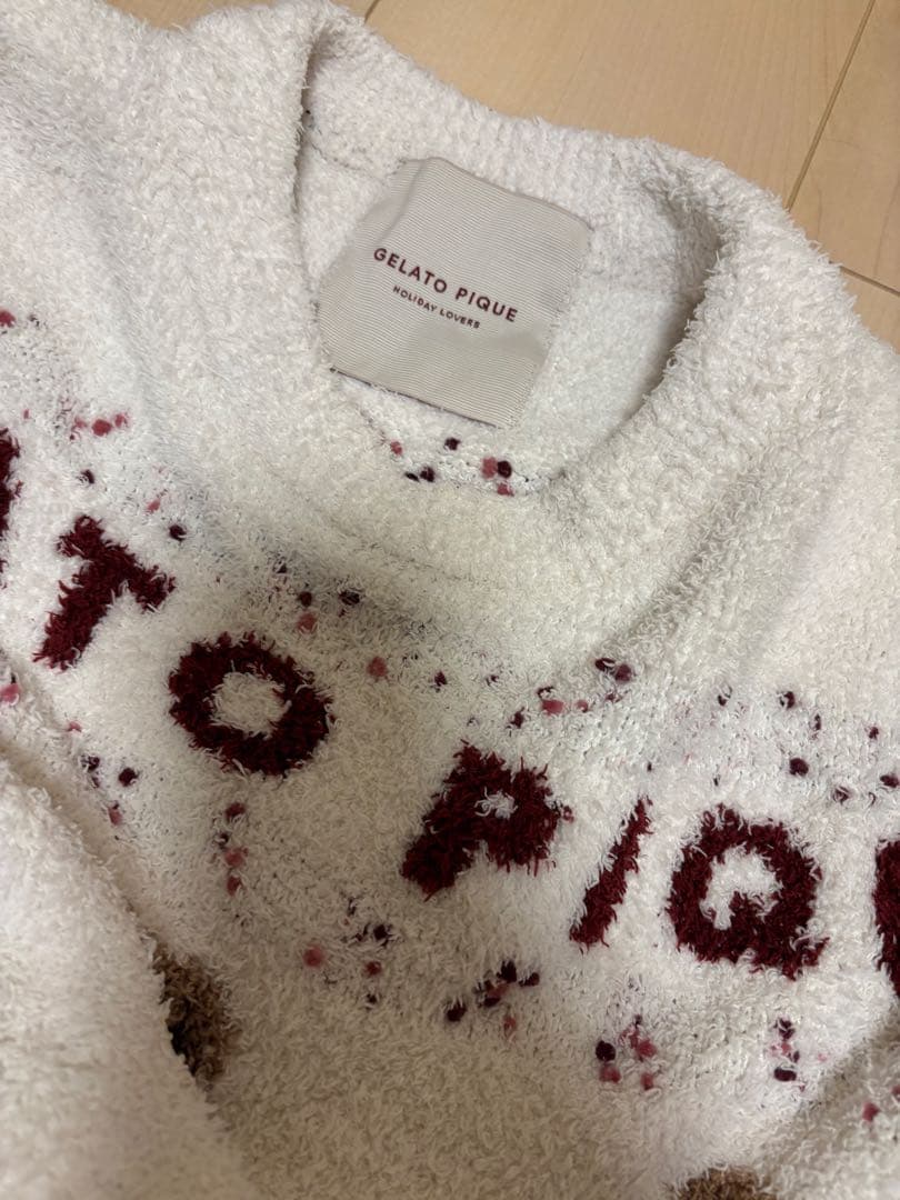 GELATO PIQUE テディベア柄 ルームウェア