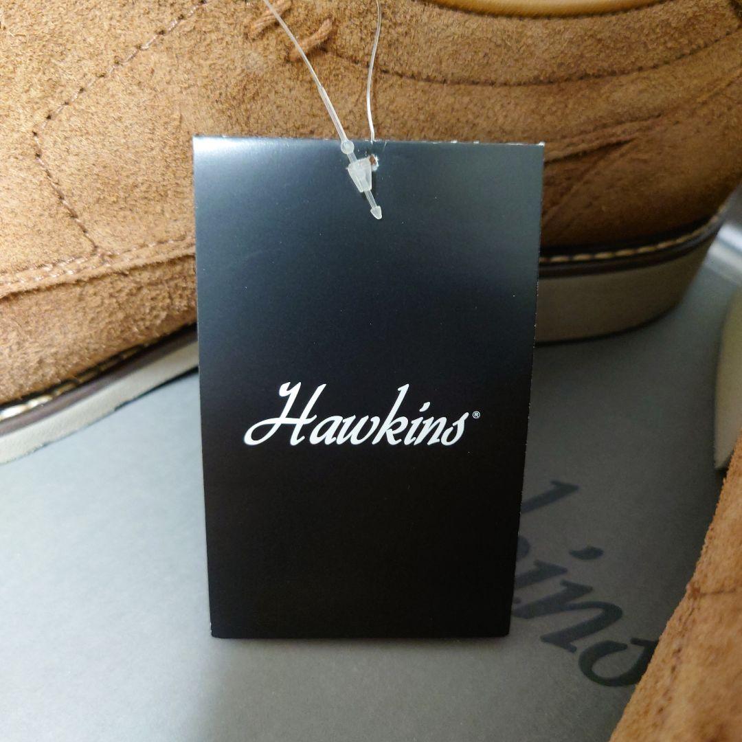 Hawkins ブラウン 革靴 デッキシューズ(26.5cm)