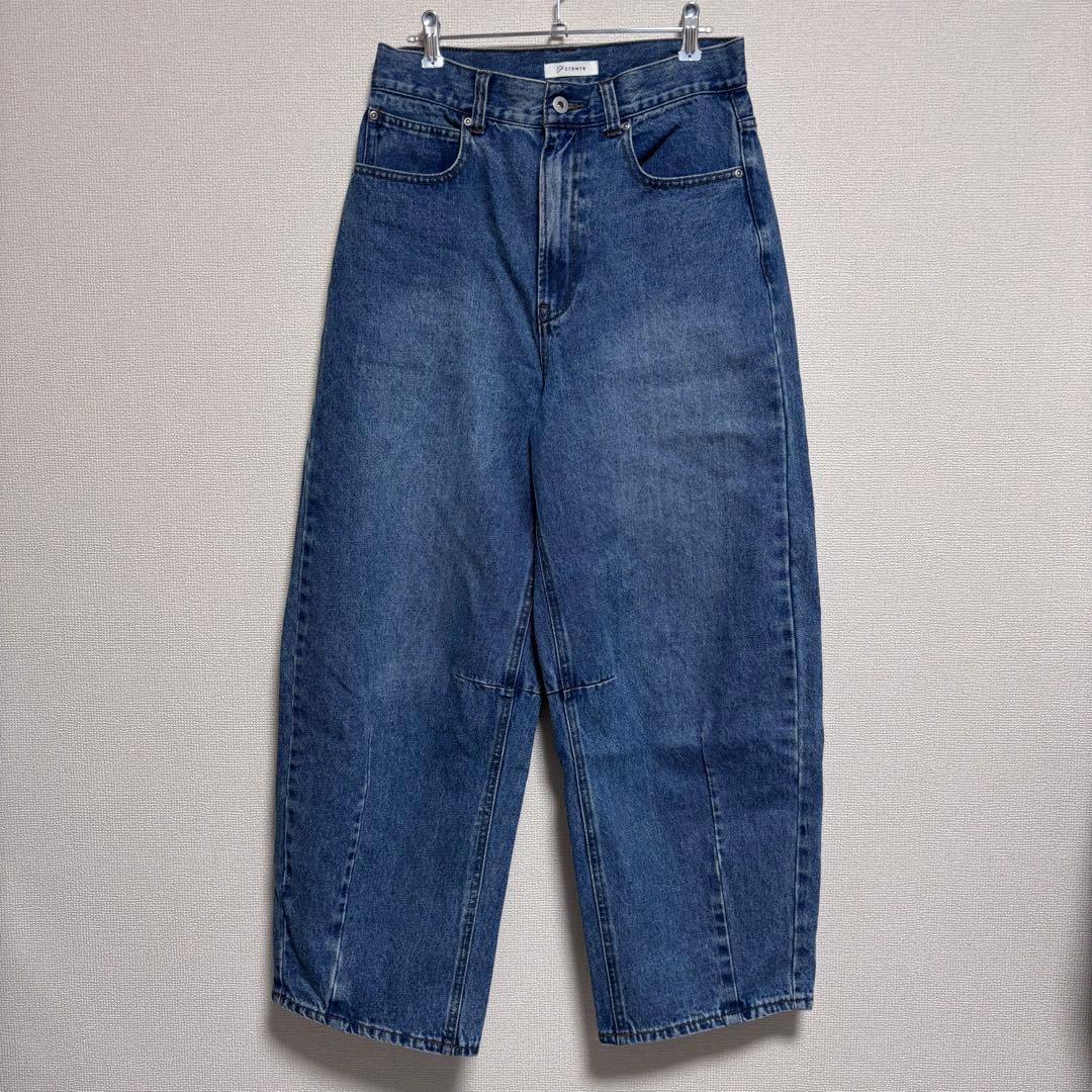 クルーレ crewre ソフトカーヴィーデニムパンツ