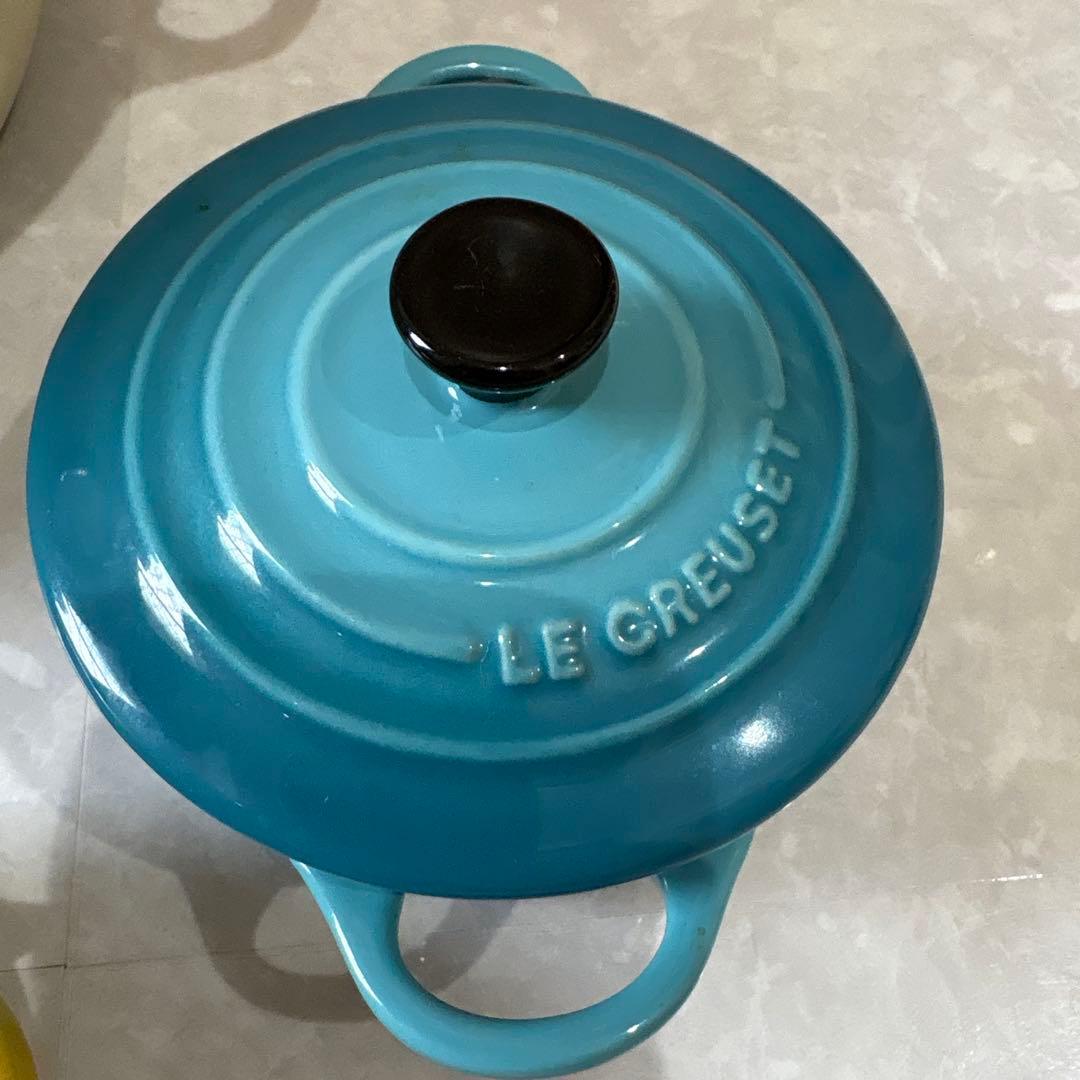 LE CREUSET 両手鍋セット ホワイト・カラフル