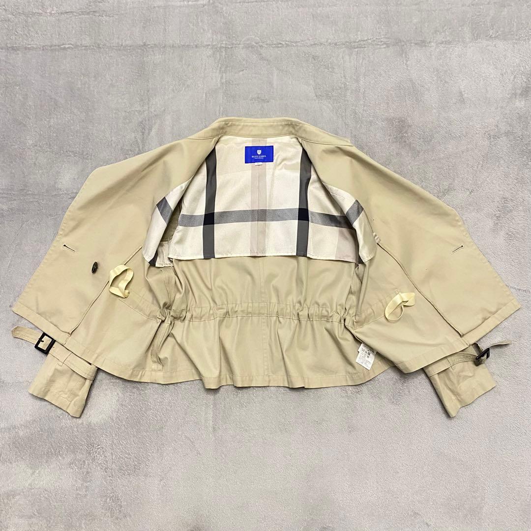 misa ブルーレーベルクレストブリッジ　トレンチコート　　チェック