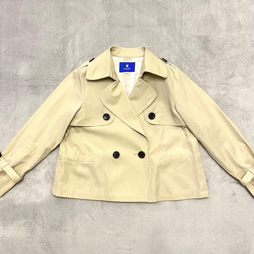 misa ブルーレーベルクレストブリッジ　トレンチコート　　チェック