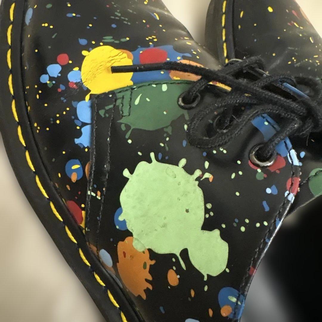 こ*む様 Dr. Martens ペイントスプラッター3ホール