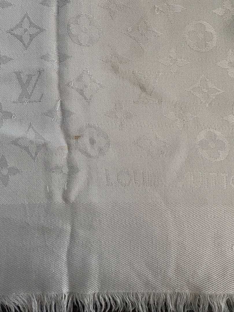 LOUIS VUITTON モノグラム　シャンパンベージュ ストール　大判