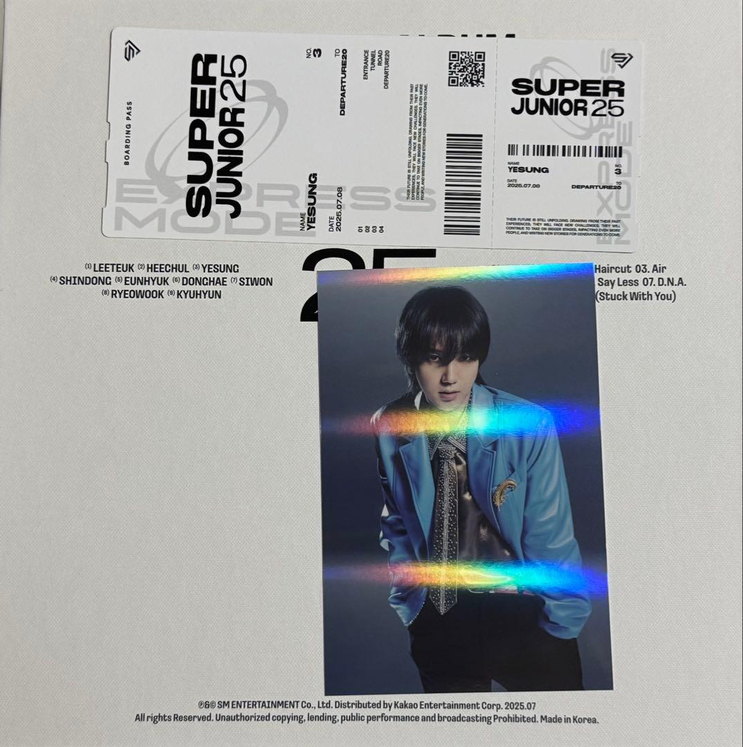 3形態+特典 SUPER JUNIOR 25 ALBUM イェソンセット