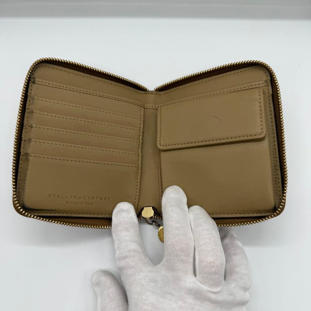 さとる様ステラマッカートニー　レザー　ラウンドファスナー　折り財布
