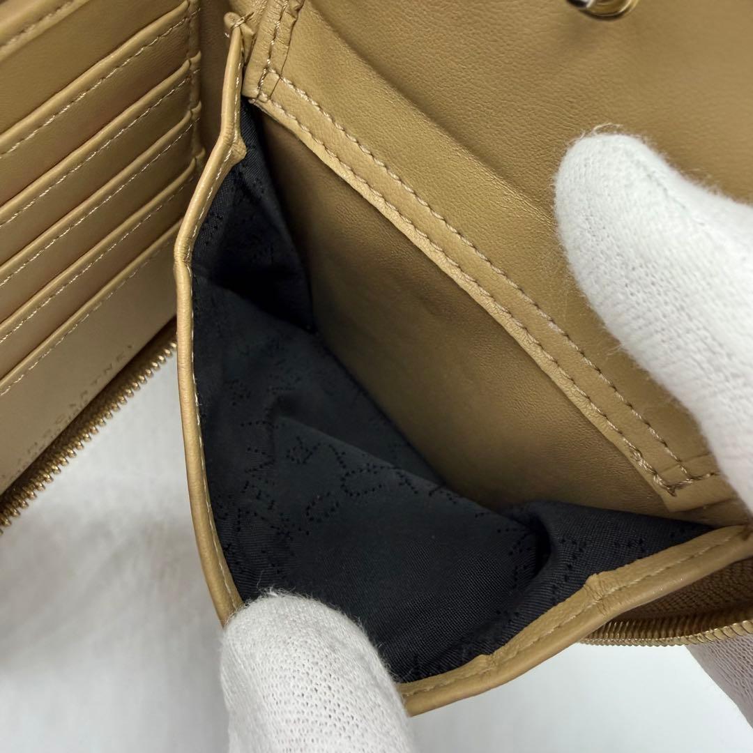 さとる様ステラマッカートニー　レザー　ラウンドファスナー　折り財布