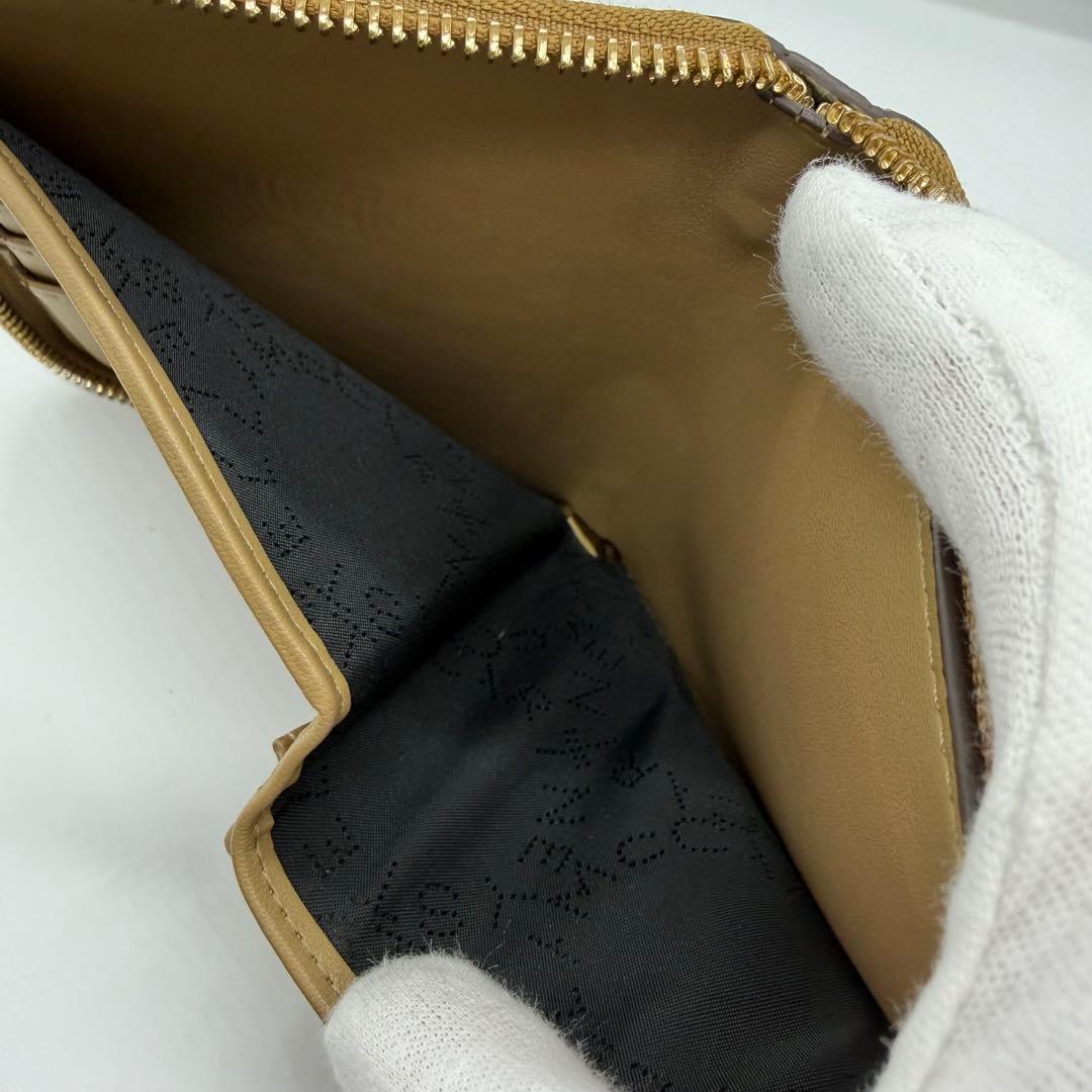 さとる様ステラマッカートニー　レザー　ラウンドファスナー　折り財布