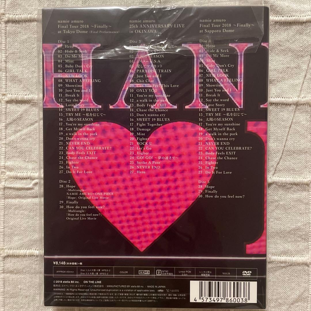 安室奈美恵 namie amuro Finally 2018 DVD5枚組