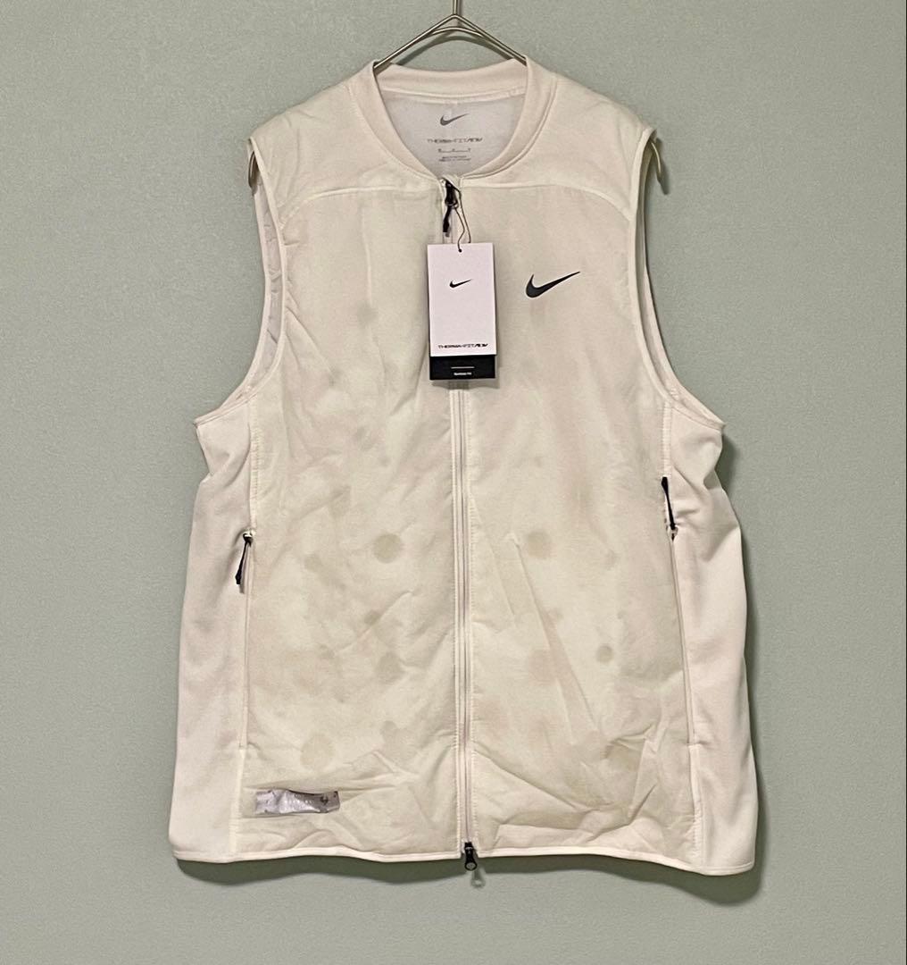 M 新品 ナイキ ランディビジョン エアロレイヤー ベスト 中綿 ランニング 白